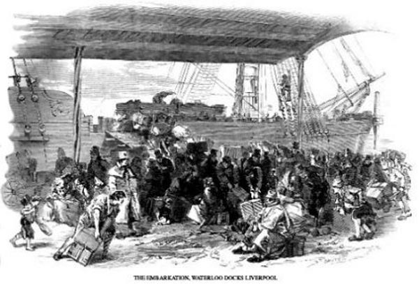 The Embarkation, Waterloo Docks, Liverpool