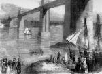 Queen Victoria visiting the Britannia Bridge in 1850