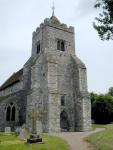 West Firle Church: West Firle is a pretty Sussex village on the South Downs not far from Eastdean. It has a grand house, Firle Place in Firle Park - where doubtless many of the local people, perhaps Caroline amongst them, found employment. The church, where her parents Will